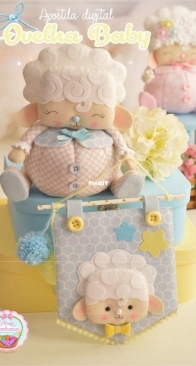 Design Lembranças - Marcele Rojas - Baby Lamb - Ovelha Baby - Portuguese