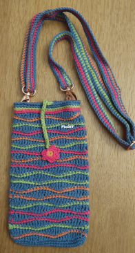 Octobre Rose waves pouch
