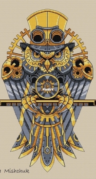 Steampunk Owl by Vitaliya Mishchuk