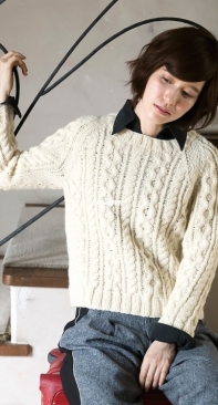 217aw-05 Lowry Aran Sweater by Pierrot (Gosyo Co., Ltd) - Free