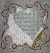 Faby Reilly - SGDN122-SMPL Secret Garden White Lace Heart (PDF)