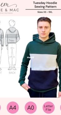 Ellie and Mac - Tuesday Hoodie - Sizes XS-5XL