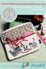 Les Brodeuses Parisiennes LBP - Housse de tablette Dactylo