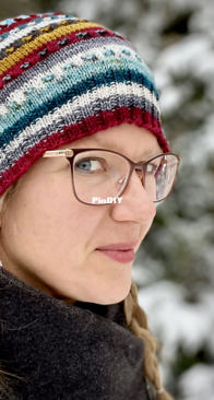 Textured Stripe Scrappy Hat By Sarah Schira