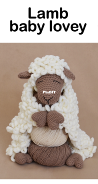 Crochet Club Store - Anna Ushakova - Lamb Baby Lovey