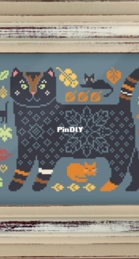 OwlForest Embroidery 0066-OK-B / 0066-ОК-Э - Autumn Cats