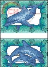 Designer Stitches N36 - Blue Lagoon Dolphins XSD