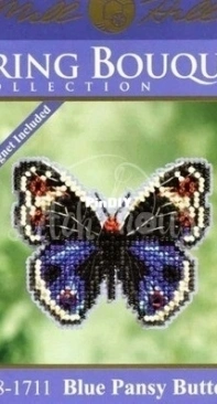 Mill Hill MH18-1711 Blue Pansy Butterfly