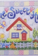 Cinnamon Cat #801 Home Sweet Home from The World of Cross Stitching TWOCS 115
