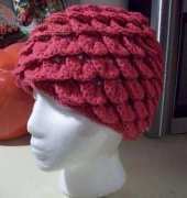 Crocodile Stitch Hat (Adult) by Cathy Wood