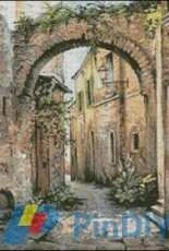 Intricate Cross Stitch - Back Street Archway - FREE