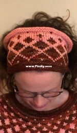 Pink Diamonds headband by Colorway Knits-Free