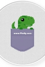 Daily Cross Stitch - Pocket Dino