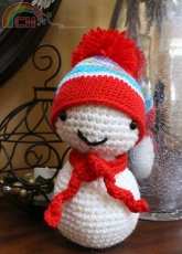 Monkey BooBoo Crochet-Agnes Chow -Little Snowman - English - Free