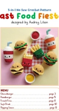 Audrey Lilian Crochet - Audrey Lilian - Fast Food Fiesta