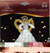 Holiday Time- Golden Beaded Angel