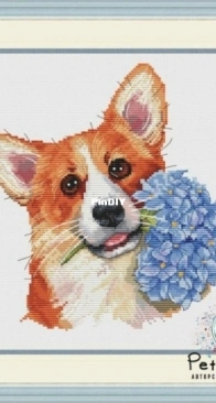 Petit Point - Faithful Friend by Elena Tiunova