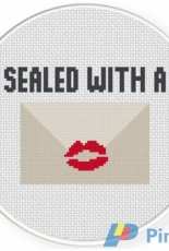 Daily Cross Stitch - Sealed with a Kiss