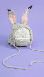 Lincraft - P034 Baby Bonnet with Bilby Ears - Free