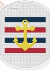 Daily Cross Stitch - Nautical Anchor