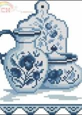 Zolotoe Runo HS-004 Delftsblue Tableset PCS