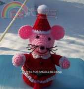 Crafts for Angels Designs - Barbara Maroney - Mouse Christmas Sock Holder