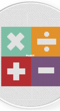Daily Cross Stitch - Math Blocks