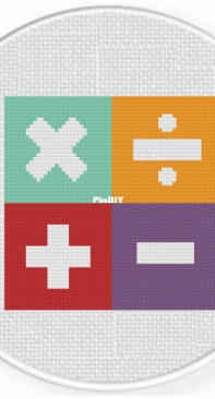 Daily Cross Stitch - Math Blocks