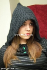 April Draven Folts - Dark Wizard Hood