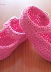 Patucos merceditas. Baby shoes.