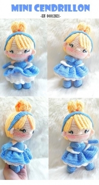 Crochet Garage - Chibi Cinderella - Mini Cendrillon - French