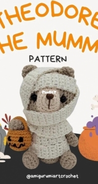 Amigurumi Art Crochet - Susana Rodriguez - Theodore the Mummy - Free