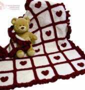 Crochet Spot - Rachel Choi - Lovable Heart Blanket