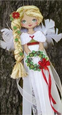 Noelle A Christmas Angel by Brookes Books from Just Cross Stitch - Christmas Ornaments 2015 PCS + XSD