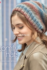 Red Heart Comfy Hats - 6 Crochet & Knit Hat Patterns