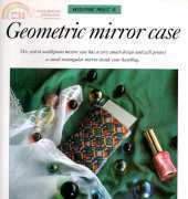 discovering needle craft needlepoint project 48 geometric mirror case