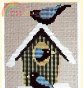 Farbenfroh - Vogelhaus Winter