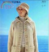 SIRDAR 5033 Ladies Denim Ultra Coat