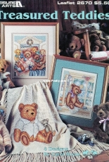 Bears in Chair from Leisure Arts 2670 Treasured Teddies PCS