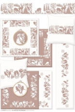 Lindners Kreuzstiche from Leaflet 65 Silhouette - Tablecloth XSD + PCS