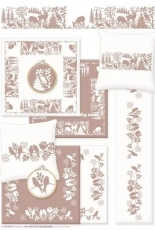 Lindners Kreuzstiche from Leaflet 65 Silhouette - Tablecloth XSD + PCS