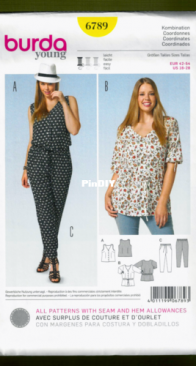 Burda no.6789 - Combination - multilingual