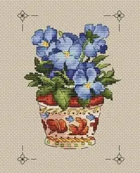 Paradise Stitch - Violets by Olga Lankevich