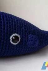 indigo crochet whale