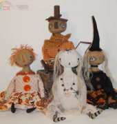 The Vintage Polka Dot Halloween pattern