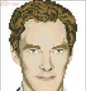 Benedict Cumberbatch from Cross Stitch Crazy 180