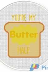 Daily Cross Stitch - Butter Half