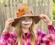 Crafty Kitty Crochet - Melissa Moor - Scarecrow Hat for Kids & Adults - Free