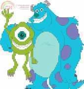 Designer Stitches S33 Scream team (Disney. Monsters inc.)