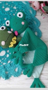 Cfairy_for_kids - Ekaterina Kamneva - Екатерина Камнева - Comforter and rattle Frogs - Комфортер и погремушка Лягушка - Russian